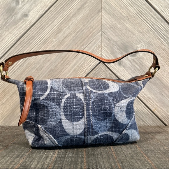 Coach Handbags - Coach Blue Tonal Small Bag Purse A0882-41463